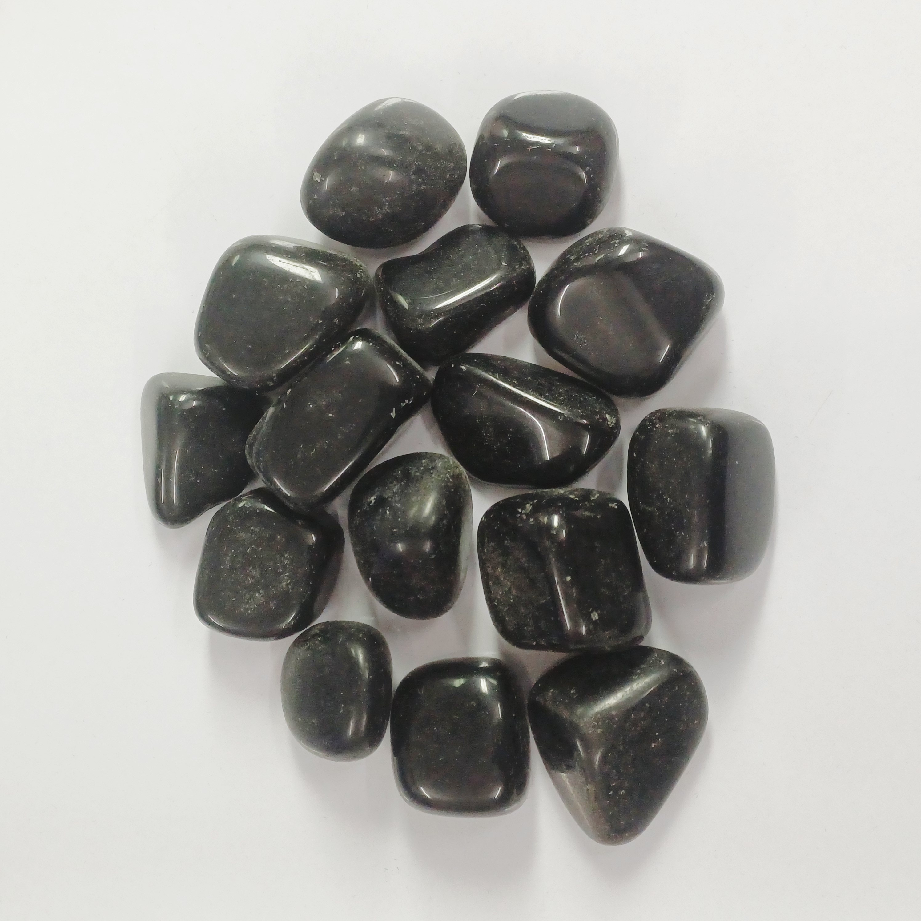 Black tourmaline tumbled